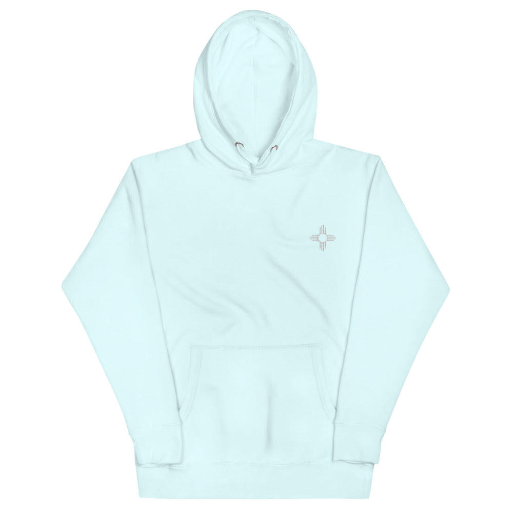 Light blue discount chrome hearts hoodie